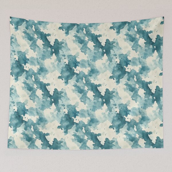 Item preview, Watercolor Cow Print Pattern | Turquoise Western Farmhouse Aesthetic designed and sold by PaperieJennifer.