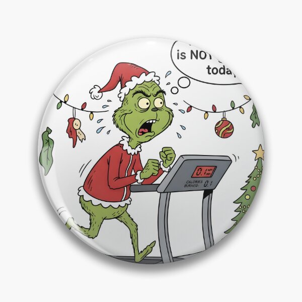Item preview, Resting Grinch Face Treadmill Funny Christmas Workout designed and sold by AestheticCore Designs.