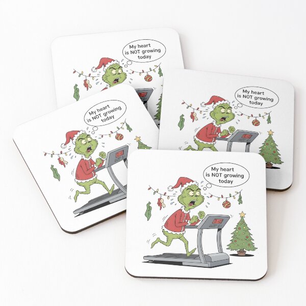 Item preview, Resting Grinch Face Treadmill Funny Christmas Workout designed and sold by AestheticCore Designs.