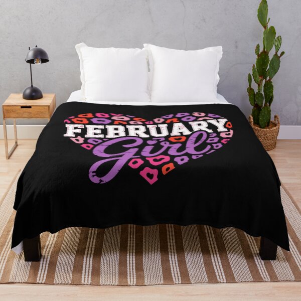 Item preview, Born In February Girl Birthday Leopard Heart Valentine's Day designed and sold by clothesy7.