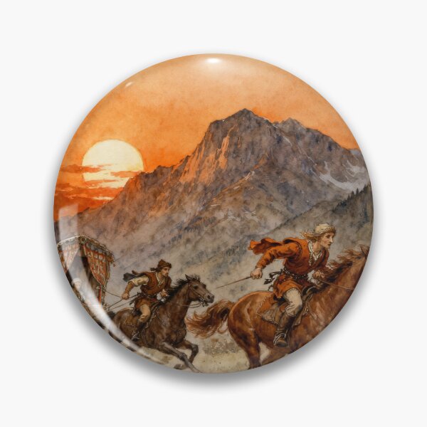 Item preview, In Transylvania they chase Dracula Illustration from Bram Stoker's Dracula character portrait art designed and sold by Vintage Designs +.