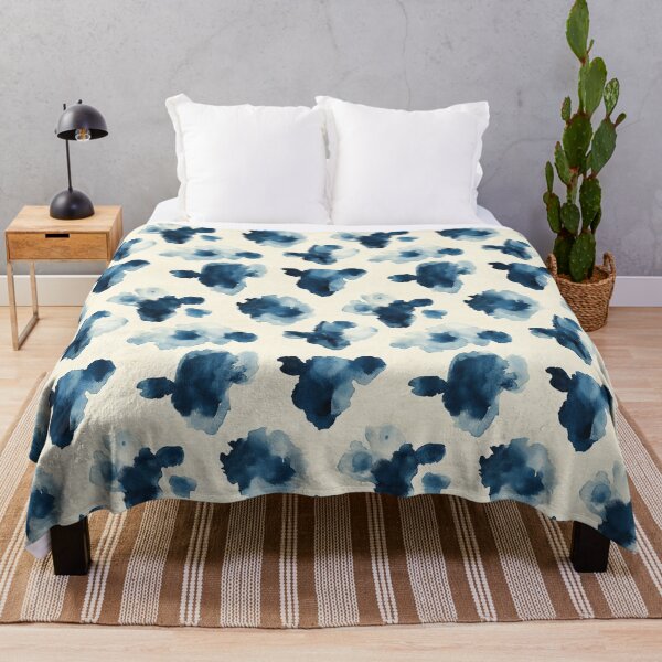 Item preview, Watercolor Cow Print Pattern | Navy Western Farmhouse Aesthetic designed and sold by PaperieJennifer.