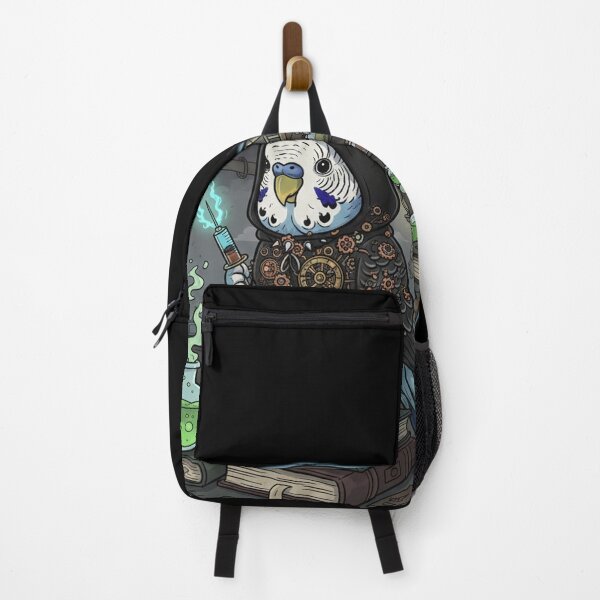 Item preview, Steampunk Wizard Budgie Fantasy Magic Illustration designed and sold by RebellDancer.