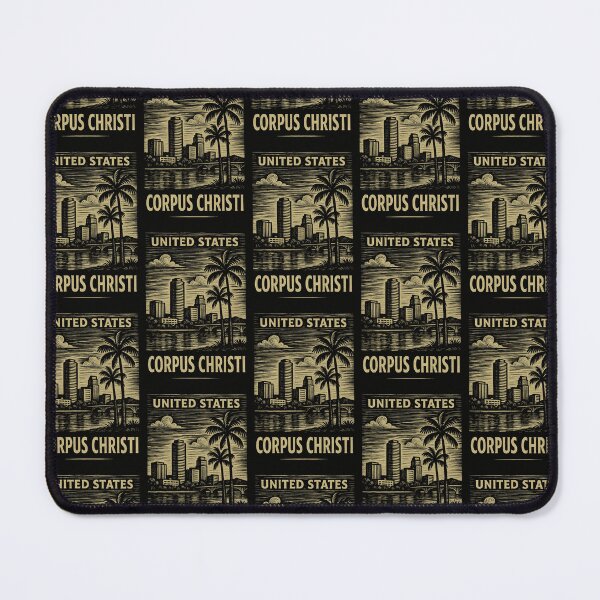Item preview, Corpus Christi USA Linocut Style  designed and sold by Thistle-TShop.