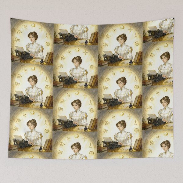 Item preview, Miss Mina Murray Illustration from Bram Stoker's Dracula character portrait art designed and sold by Vintage Designs +.