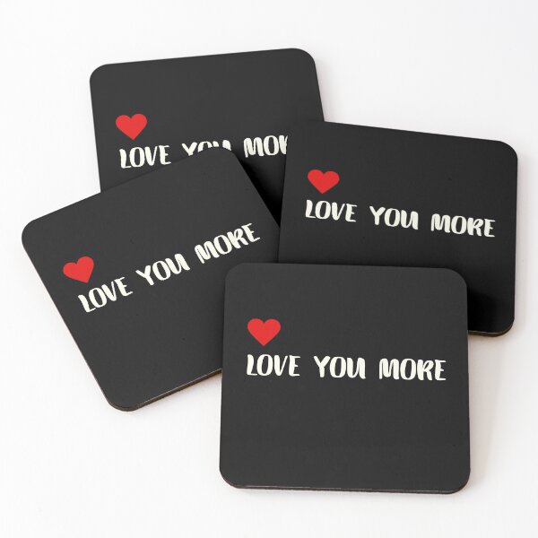 Item preview, Love You More Minimalist Love Quote designed and sold by GentleStudio.