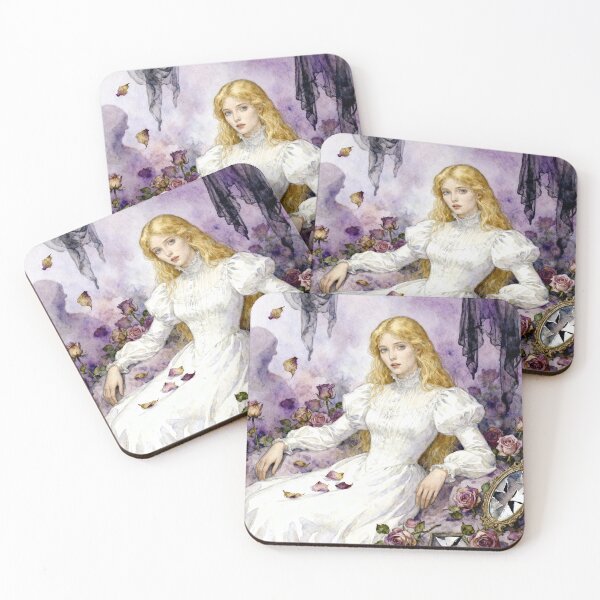 Item preview, Miss Lucy Westenra Illustration from Bram Stoker's Dracula character portrait art designed and sold by Vintage Designs +.