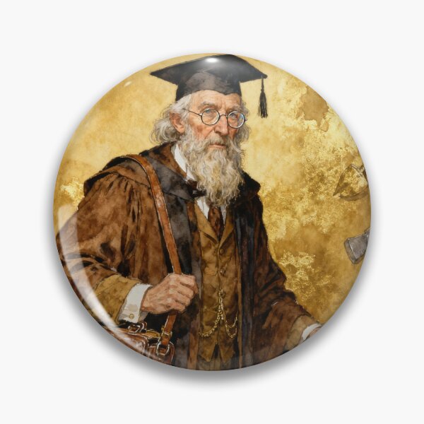Item preview, Dr Abraham Van Helsing Illustration from Bram Stoker's Dracula character portrait art designed and sold by Vintage Designs +.