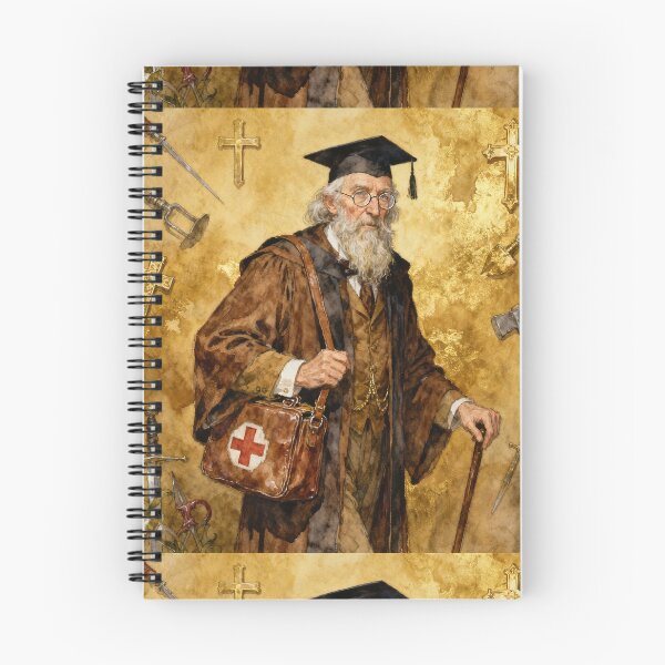Item preview, Dr Abraham Van Helsing Illustration from Bram Stoker's Dracula character portrait art designed and sold by Vintage Designs +.
