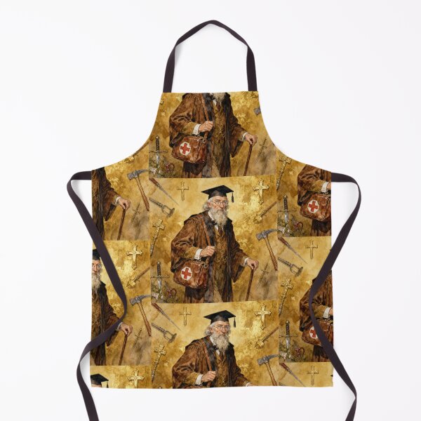 Item preview, Dr Abraham Van Helsing Illustration from Bram Stoker's Dracula character portrait art designed and sold by Vintage Designs +.