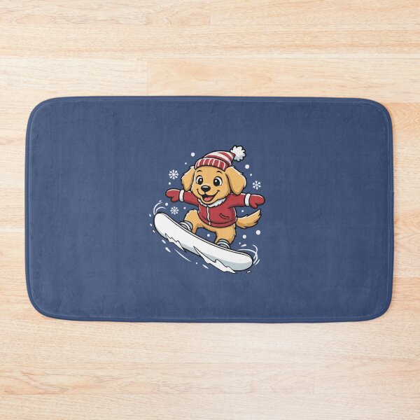 Item preview, Cute Golden Retriever Snowboarding Puppy | Happy Winter Puppy designed and sold by The Real Life Symphony.
