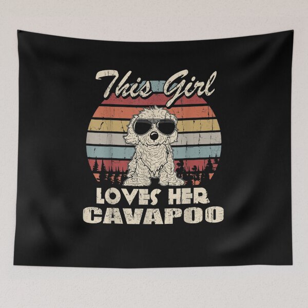 Item preview, This Girl Loves Her Cavapoo for Mom Dad Kids, cockapoo Lovers designed and sold by SALI MANI.