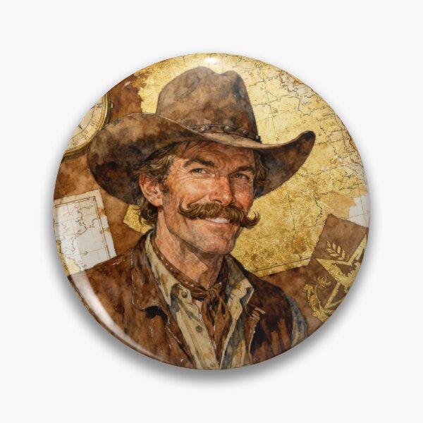 Item preview, Quincey P. Morris Illustration from Bram Stoker's Dracula character portrait art designed and sold by Vintage Designs +.