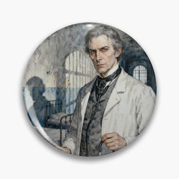Item preview, John "Jack" Seward, M.D Illustration from Bram Stoker's Dracula character portrait art designed and sold by Vintage Designs +.