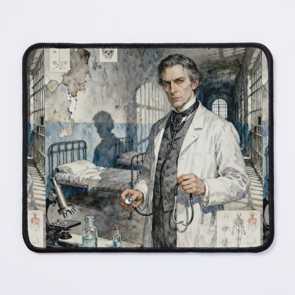 Item preview, John "Jack" Seward, M.D Illustration from Bram Stoker's Dracula character portrait art designed and sold by Vintage Designs +.