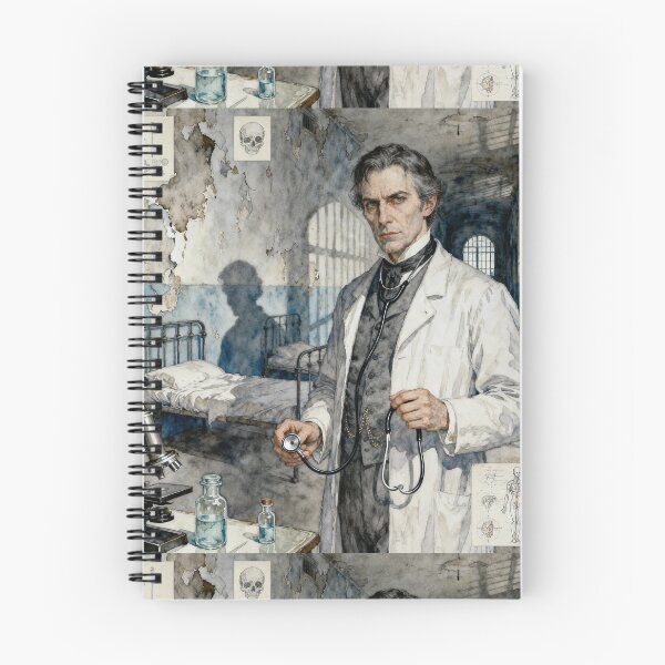 Item preview, John "Jack" Seward, M.D Illustration from Bram Stoker's Dracula character portrait art designed and sold by Vintage Designs +.