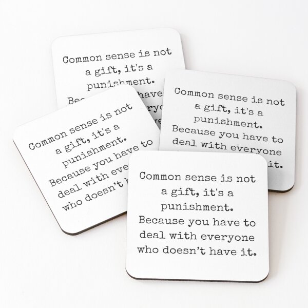 Item preview, Common sense is not a gift – Self expression designed and sold by BoldTalk.