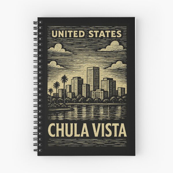 Item preview, Chula Vista USA Linocut Style  designed and sold by Thistle-TShop.