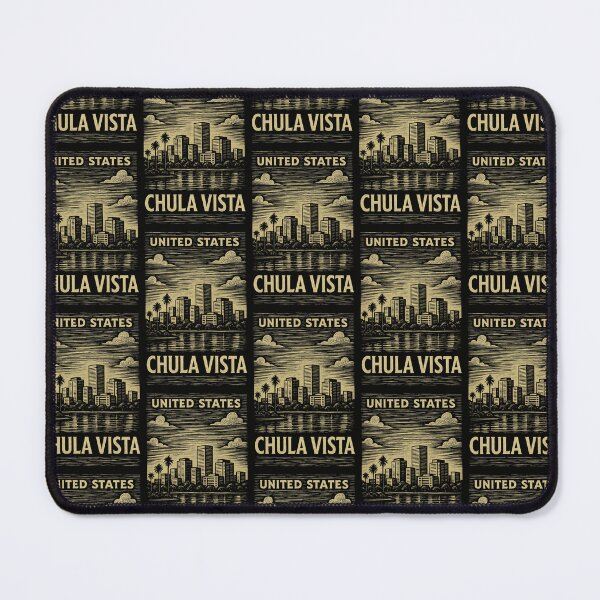 Item preview, Chula Vista USA Linocut Style designed and sold by Thistle-TShop.
