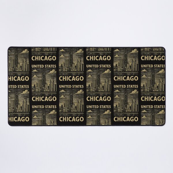Item preview, Chicago USA Linocut Style designed and sold by Thistle-TShop.