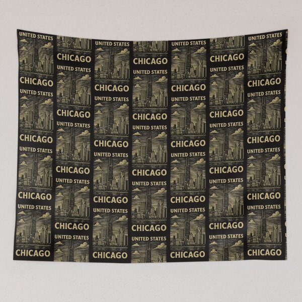 Item preview, Chicago USA Linocut Style  designed and sold by Thistle-TShop.
