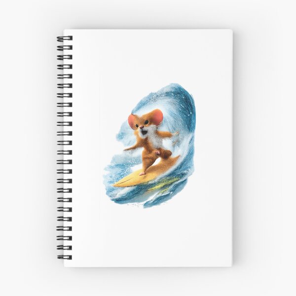 Item preview, Surfing mouse on a yellow surfboard designed and sold by Taoufik79-shop.
