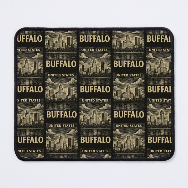 Item preview, Buffalo USA Linocut Style designed and sold by Thistle-TShop.