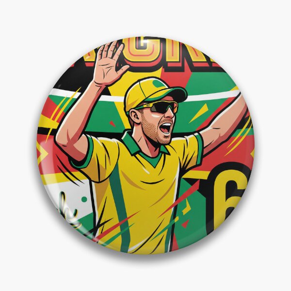 Item preview, Travball Inspired Cricket Poster – 62 Wickets Sports Wall Art designed and sold by AbstractAuraArt.