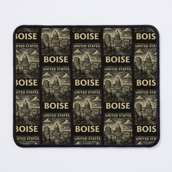 Item preview, Boise USA Linocut Style designed and sold by Thistle-TShop.