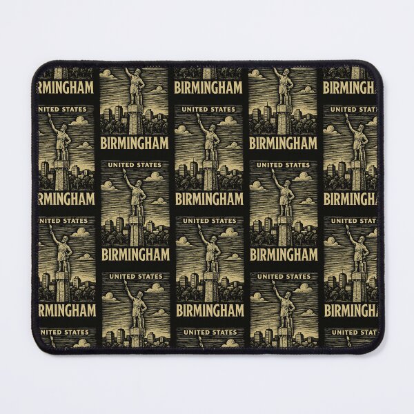 Item preview, Birmingham USA Linocut Style designed and sold by Thistle-TShop.
