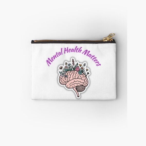 Item preview, Mental Health Matters Floral Brain - Self Care Growth Sticker designed and sold by ​VibeCanvas Studio.