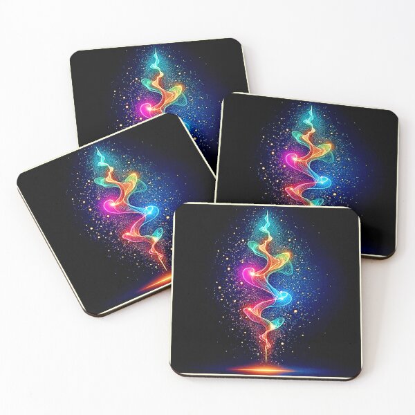 Item preview, Vibrant Spirit: Neon Energy Swirl Art designed and sold by Health And Fitness Posts e-Store.