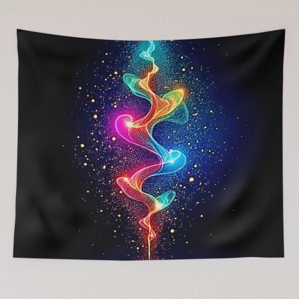 Item preview, Vibrant Spirit: Neon Energy Swirl Art designed and sold by Health And Fitness Posts e-Store.