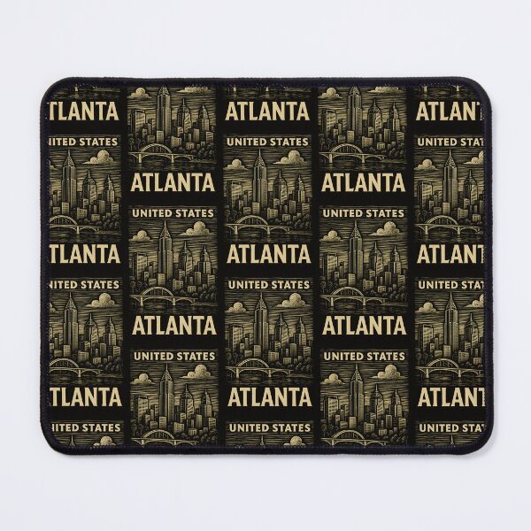 Item preview, Atlanta USA Linocut Style designed and sold by Thistle-TShop.