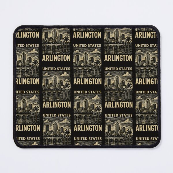 Item preview, Arlington USA Linocut Style  designed and sold by Thistle-TShop.