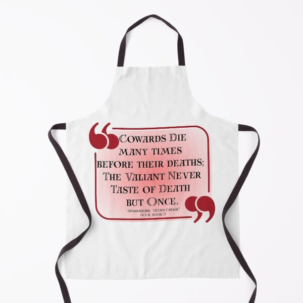 Item preview, Cowards Die Once - Shakespeare Quote designed and sold by stella literarium.