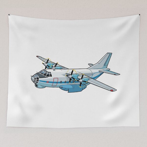 Item preview, Four Engine Turboprop Tactical Cargo Aircraft Art Antonov A 12 designed and sold by Combat Skies.