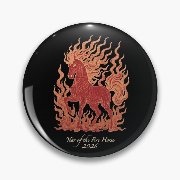Item preview, Year of the Fire Horse 2026 Fiery Zodiac Design designed and sold by PixelQ.