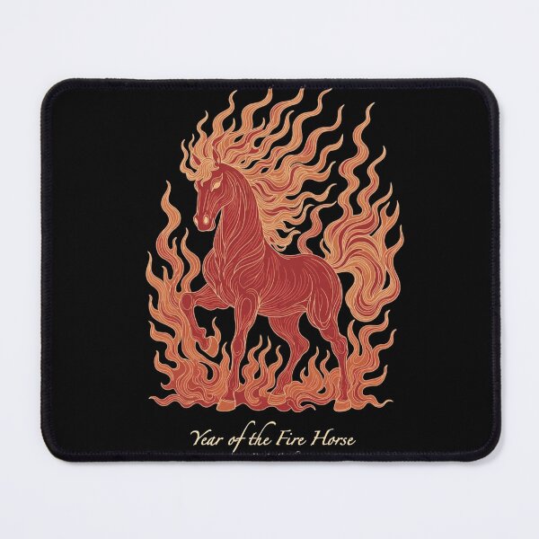 Item preview, Year of the Fire Horse 2026 Fiery Zodiac Design designed and sold by PixelQ.