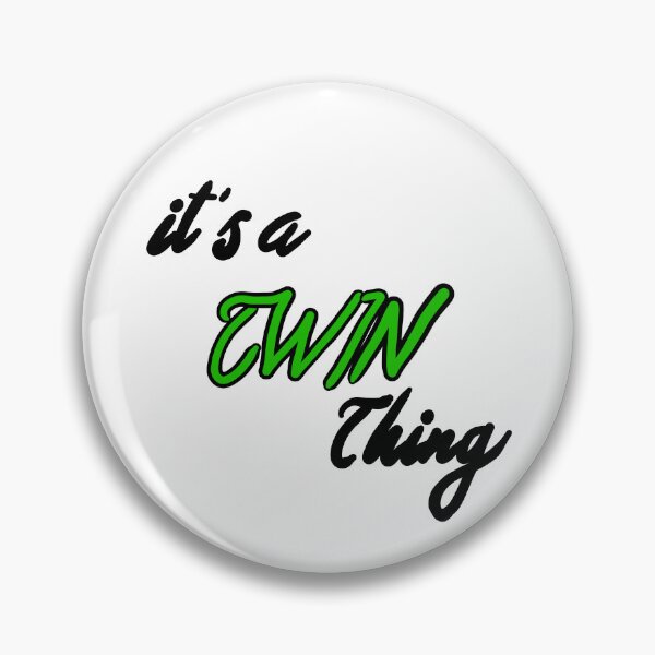 Item preview, It's a TWIN thing - Green  designed and sold by cherrynat1.