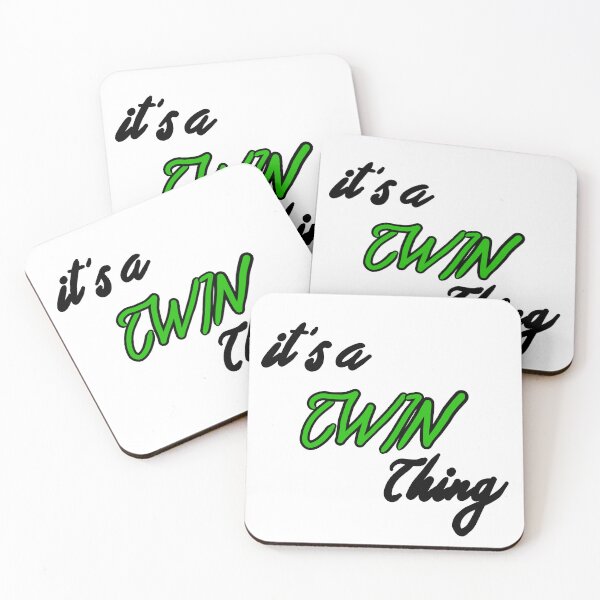 Item preview, It's a TWIN thing - Green  designed and sold by cherrynat1.