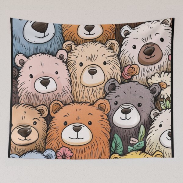 Item preview, Seamless Bears pattern  designed and sold by GraphicMondaze.