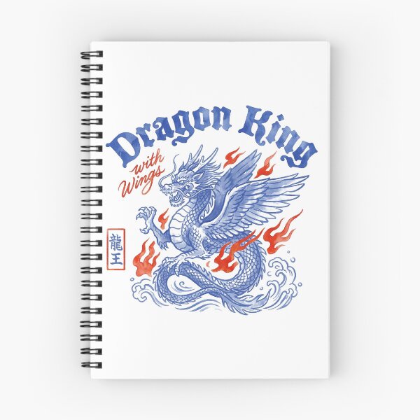 Item preview, Winged Dragon King Blue Porcelain Tattoo Style Art designed and sold by zzz888.