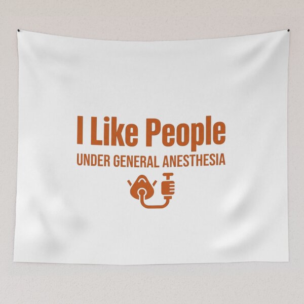 Item preview, I Like People Under General Anesthesia Funny Medical Graphic for Nurse designed and sold by chattsuede.