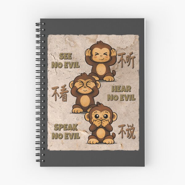 Item preview, THREE WISE MONKEYS  -  SEE, HEAR, SPEAK NO EVIL designed and sold by RonnyMilleo.