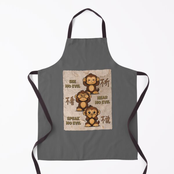 Item preview, THREE WISE MONKEYS - SEE, HEAR, SPEAK NO EVIL designed and sold by RonnyMilleo.