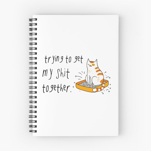 Item preview, Trying to Get My Shit Together – Cat Doodle designed and sold by CreareAT.