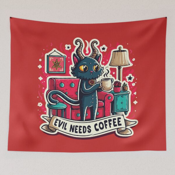 Item preview, Evil Needs Coffee designed and sold by Scaryzz.