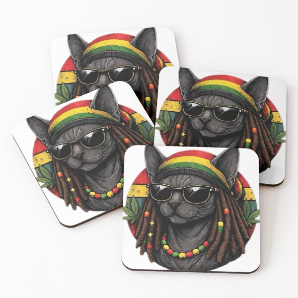 Item preview, Rasta Cat With Dreadlocks designed and sold by Furvisors.