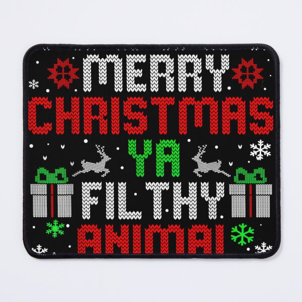 Item preview, Merry Christmas Ya Filthy Animal – Funny Christmas Quote Ugly Sweater Style Design designed and sold by Dream'Ink.